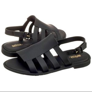 Melissa Boemia strappy rubber sandals Black